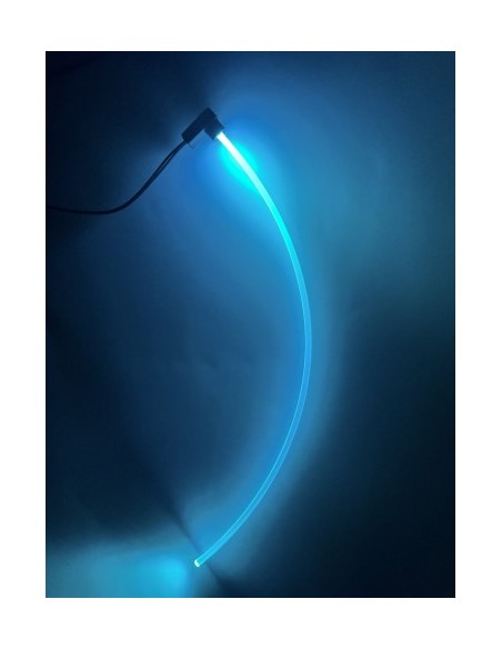 Ice Blue Ambient Lights with 2 LED Sources and 2m Fiber Optic