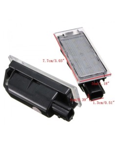 LED Number Plate Light Set for Opel Movano, Vivaro 2
