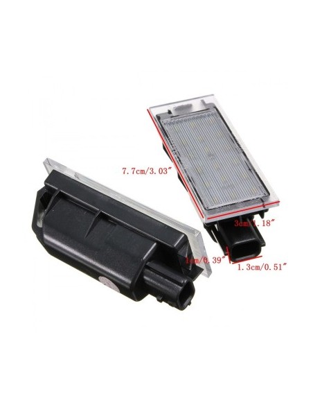 LED Number Plate Light Set for Opel Movano, Vivaro