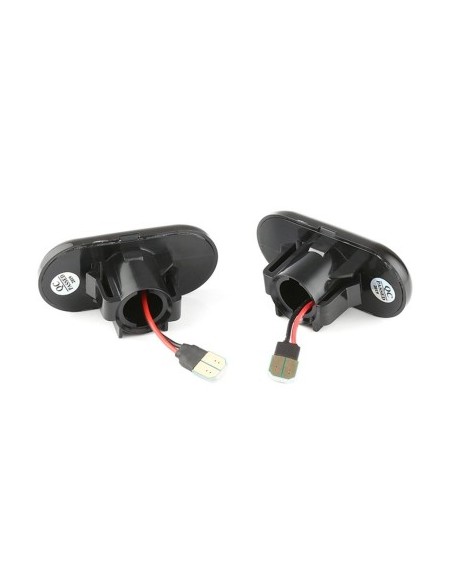 Set of 2 Dynamic LED Wing Indicators with Smoke Glass for Nissan Interstar, Primastar, Kubistar