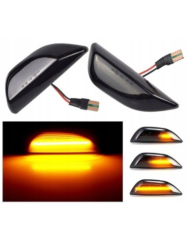 Set of 2 Dynamic LED Wing Indicators with Smoke...