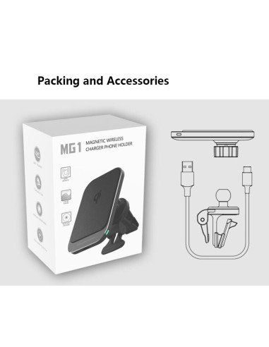 MagSafe Magnetic Car Mount with 15W Qi Fast...