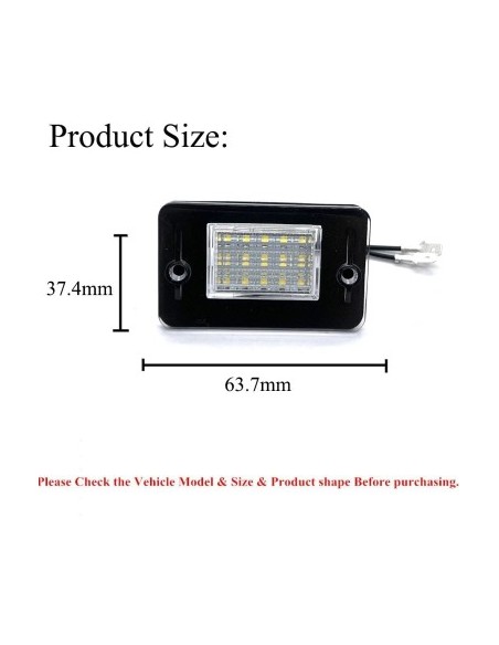 Σετ 2 Λάμπες Αριθμού Led για Land Rover Discovery 1 και 2 1994-2004