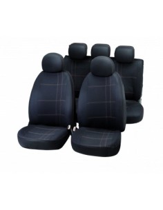 Universal Seat Cover Set "EMBROIDERY" Black/Grey Bottari