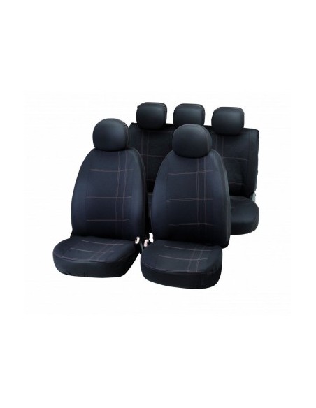 Universal Seat Cover Set "EMBROIDERY" Black/Grey Bottari