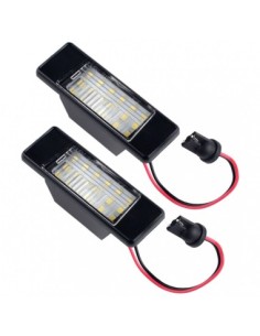 Set of 2 LED license plate lights for Nissan Qashqai,...