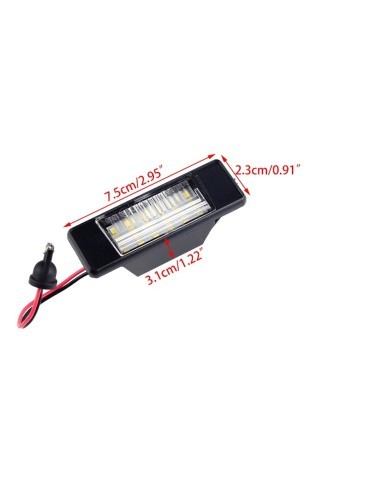 Set of 2 LED license plate lights for Nissan...