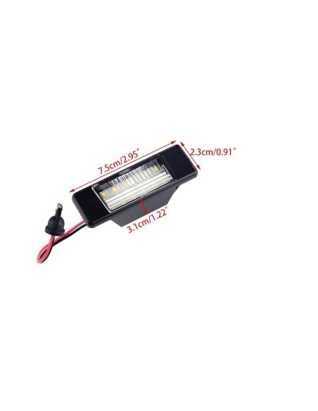 Set of 2 LED license plate lights for Nissan Qashqai, Juke, X-Trail