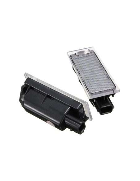 LED Number Plate Light Set for Renault Clio, Megane, Laguna, Master, Twingo