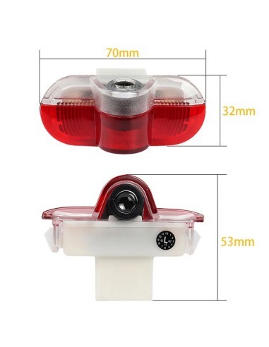 Set of 2 Door Logo Projectors for VW Caddy,...
