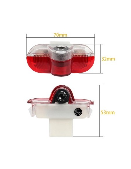 Set of 2 Door Logo Projectors for VW Caddy, Touran, Bora