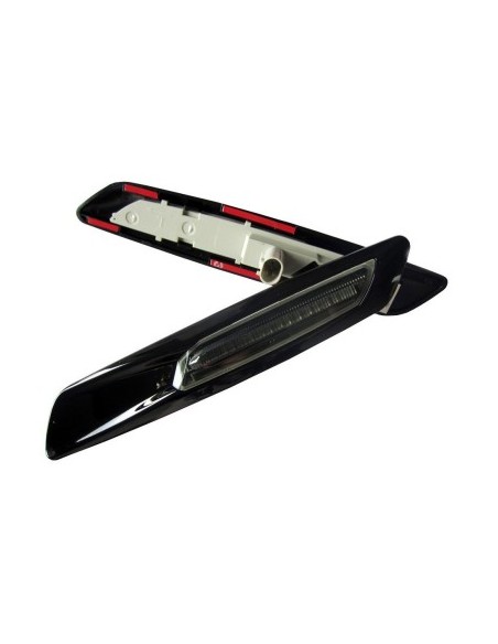 Set of 2 Black Smoke LED Wing Indicators for BMW E60, E61, E90, E91, E81, E82, E88