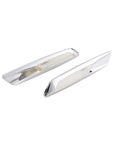 Set of 2 Chrome LED Wing Indicators for BMW...