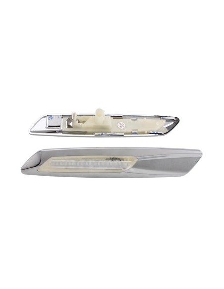 Set of 2 Chrome LED Wing Indicators for BMW F10, E60, E61, E90, E91, E81, E82, E88