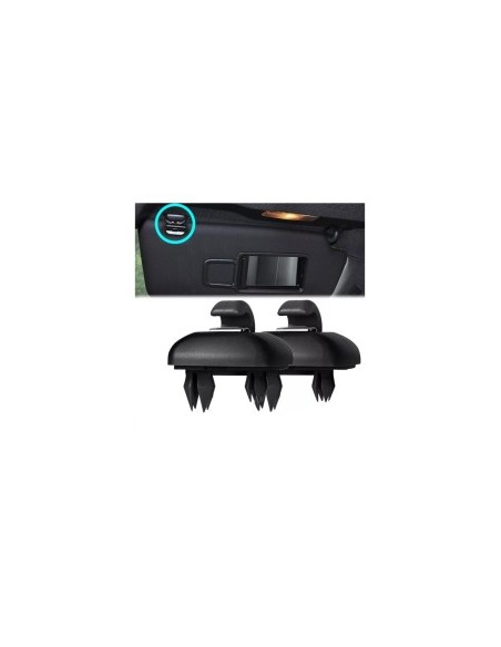 Set 2 cleme suport parasolar συμβατές με Volkswagen, Audi, Skoda, Μαύρο