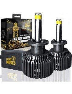 2 db H1 M9 LED készlet, 6000k Canbus 360 fok,...