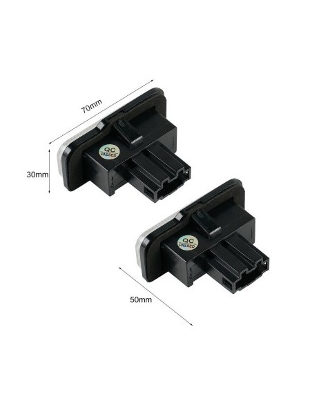 Set of 2 LED Number Lamps for Tesla Model S