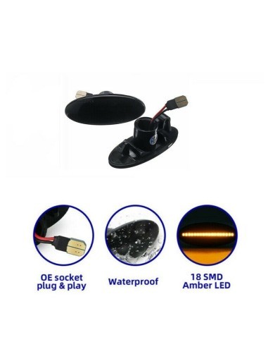 Set of 2 Dynamic LED Wing Indicators for Smart...