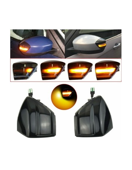 Set of 2 Dynamic LED Mirror Indicators for Ford Kuga, S-Max, C-Max