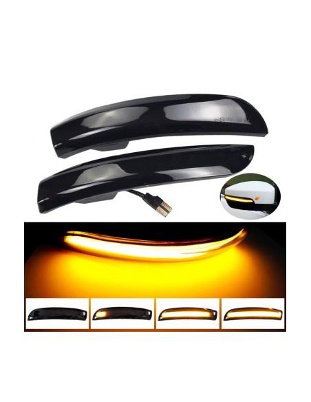 Set of 2 Dynamic LED Mirror Indicators for Ford Kuga, Ecosport