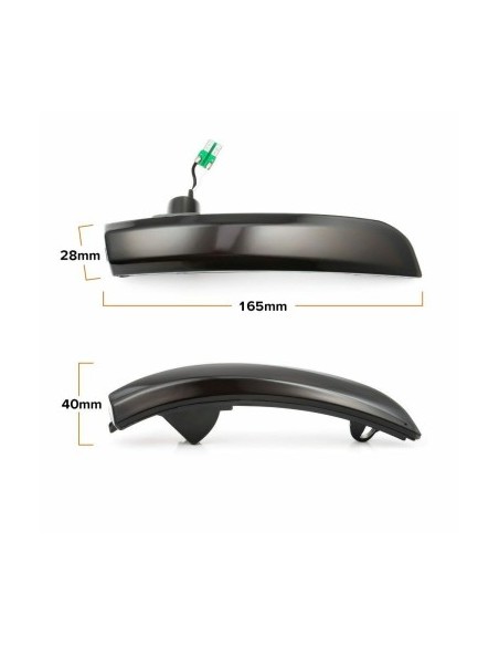 Set of 2 Dynamic LED Mirror Indicators for Ford Kuga, Ecosport