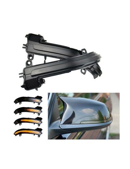 Комплект 2 Динамични Индикатора за Огледала за BMW X1 F48, X2 F39, Серия 2 F45, F46