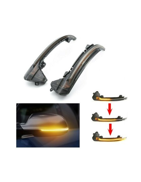 Set of 2 Dynamic LED Mirror Indicators for Audi A6 4G C7 2012-2018