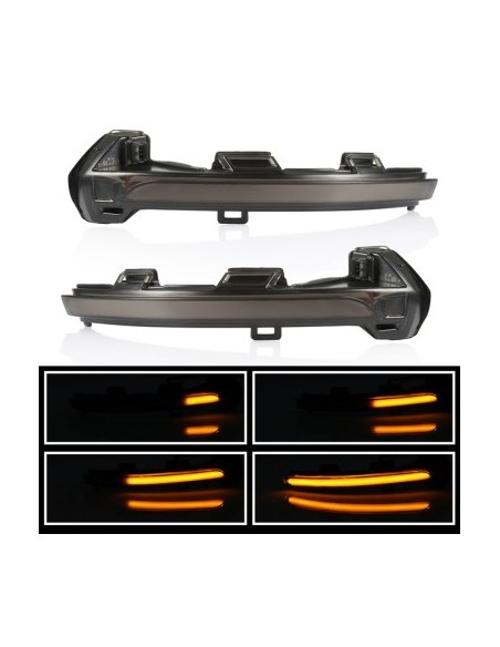 Set of 2 Dynamic LED Mirror Indicators compatible with VW Passat B8, Golf 8, Arteon