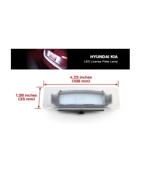Set 2 LED License Plate Lights for Hyundai Sonata