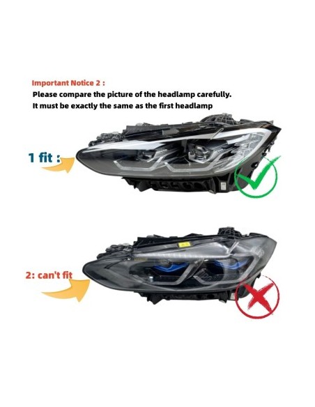 Σετ επισκευής για το δεξί module Lumini de Zi DRL για BMW Σειρά 4 G22, G23 φώτα χωρίς Laser - 63119851048, 63119851050