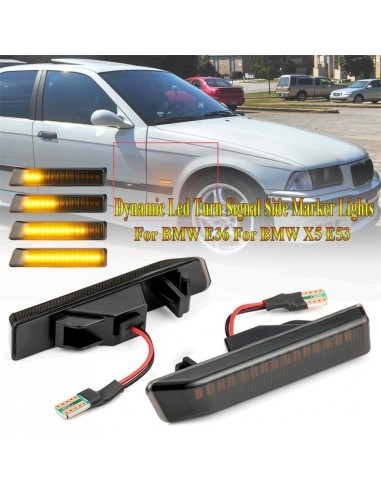 Set of 2 Dynamic LED Wing Indicators for BMW...