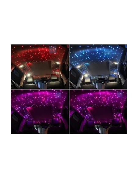 TWINKLE Starry Ceiling Kit + Falling Stars 26W RGBW 1510 Lights at 3 Meters, Combined