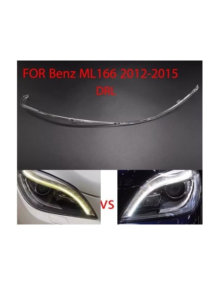 Right DRL headlight repair fiber for Mercedes-Benz ML W166 2012-2015