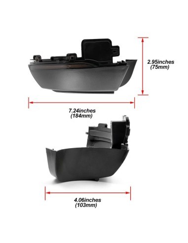 Set 2 Dynamic LED Mirror Indicators compatible...