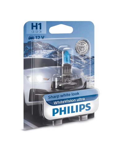 H1 55w 12v White Vision Ultra Bulb (Blister)...