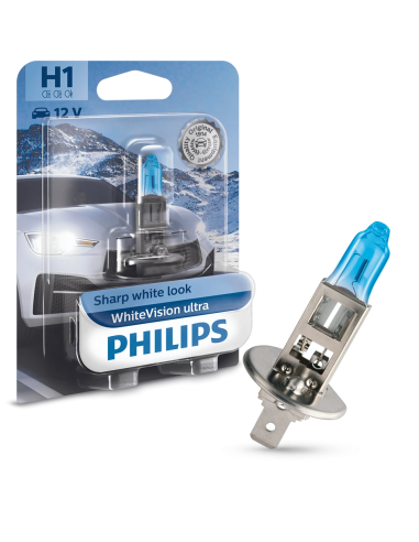 H1 55w 12v White Vision Ultra Bulb (Blister)...