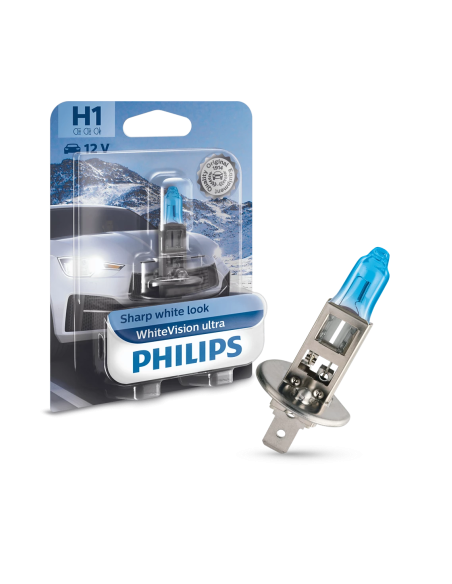 H1 55w 12v White Vision Ultra Bulb (Blister) Philips 1pc