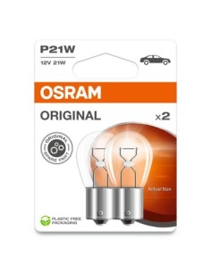 Set 2 Becuri Auto P21W 12V, Osram