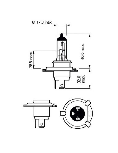Motorcycle Bulb H4 X-Treme Vision 12V 60/55W...