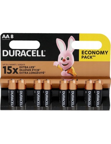 Duracell R6 Basic, AAK8 alkáli elemek 8 db