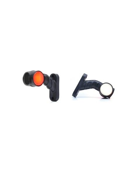 LED marker lamp with arm 1096L W148.2, 12V-24V white / red left position WAS