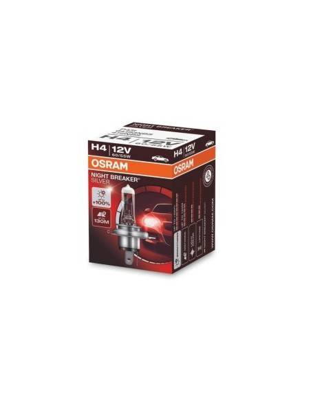 H4 Night Breaker Silver +100% 12V 60/55W Bulb