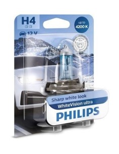 Philips H4 WhiteVision ultra 12V, 55W autós izzó