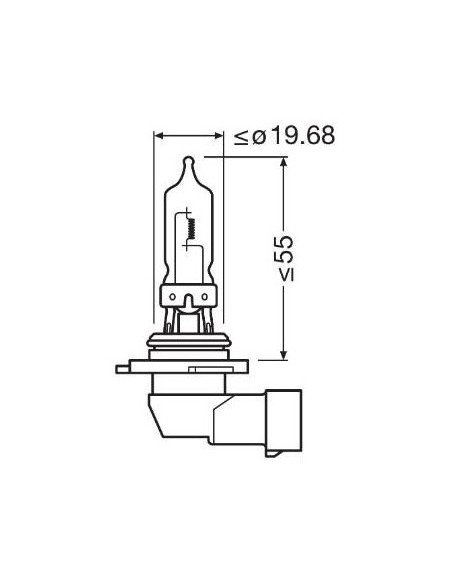 2 db HB3 CoolBlue Intense Osram NextGen 12V 60W izzó készlet