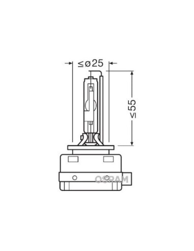 Xenon bulb D1R Xenarc Original 4100K Osram  85V...