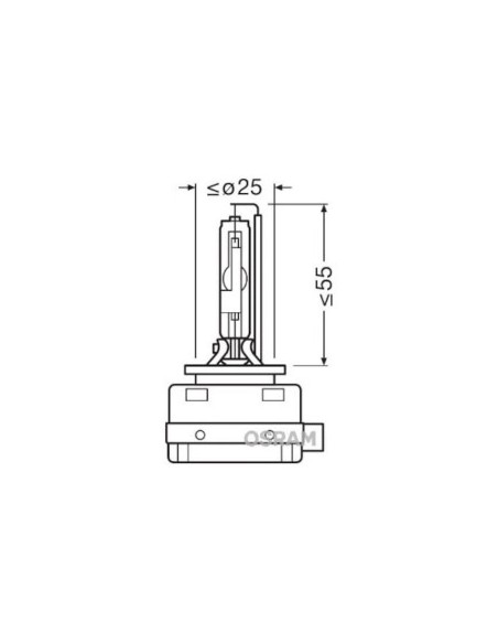 Xenon izzó D1R Xenarc Eredeti 4100K Osram 85V 35W
