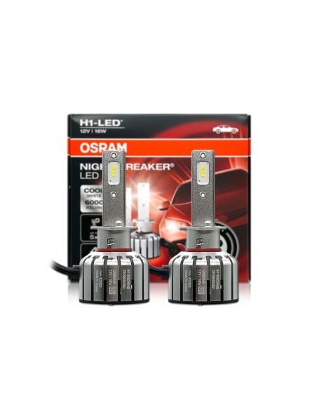 Σετ 2 Λαμπτήρες LED H1 Osram Led Smart, 16W, 12V, Κουτί, Έγκριση RAR