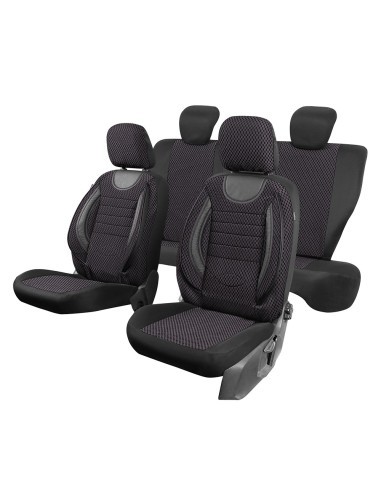 City Grey Black Chair Cover Set