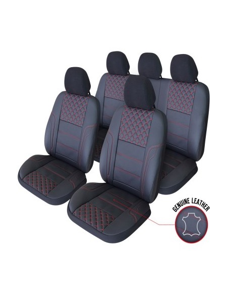 Exclusive Leather Queen Black Chair Cover Set Umb-R, Umbrella