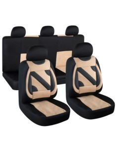 Set Huse Scaun Nero Bej, Umbrella